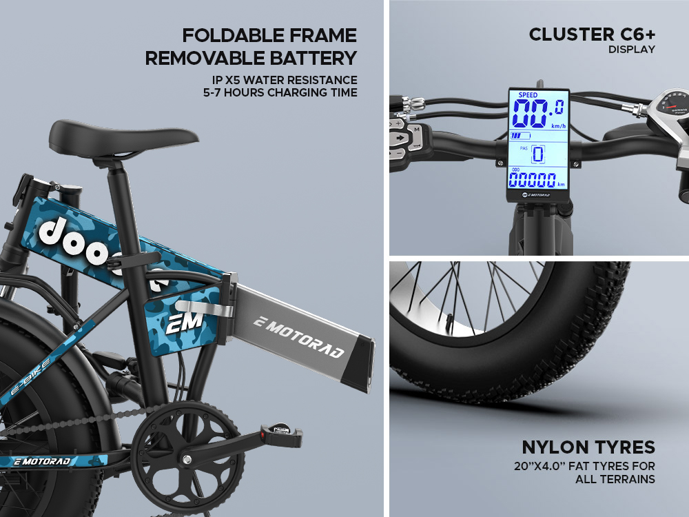 EMotorad Doodle Pro, Best Electric Cycle for City Commute